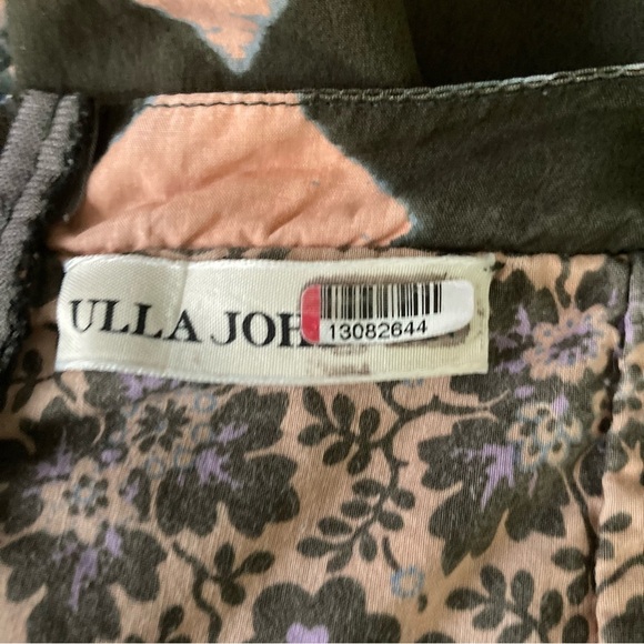 Ulla Johnson army green boho pint tiered knee/midi length dress. Size 6 - Picture 9 of 9